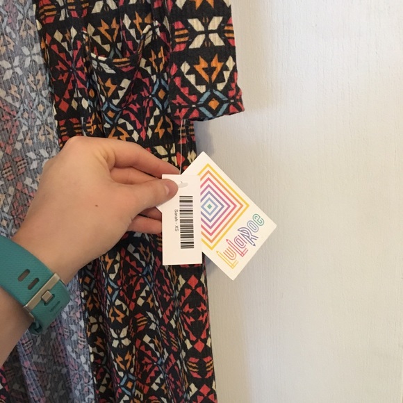 LuLaRoe Sarah long cardigan multicolor size xs - Picture 2 of 4